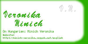 veronika minich business card